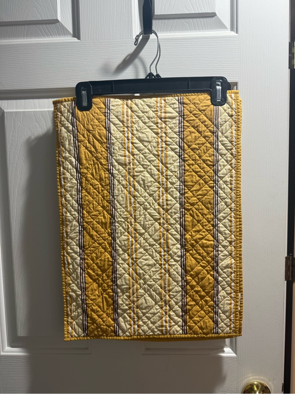 Pottery Barn Yellow and Cream Quilted Placemats (Reversible - set of 6)